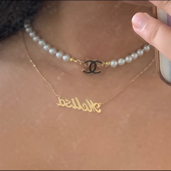 Cute black vintage necklace - Picture 3 of 3